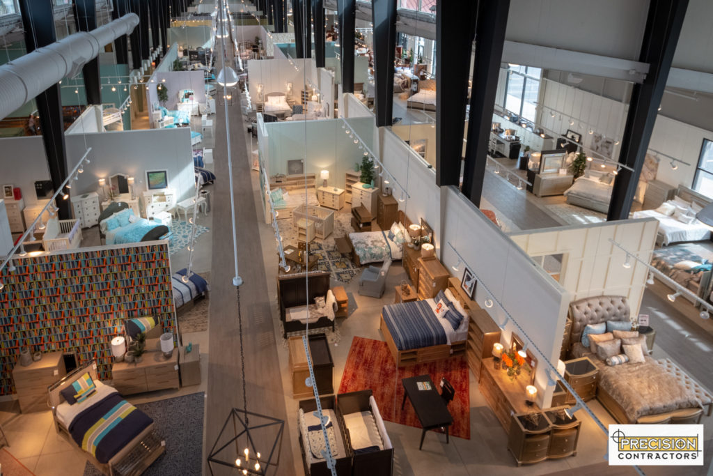 Project Furniture Row Showroom Renovation Precision