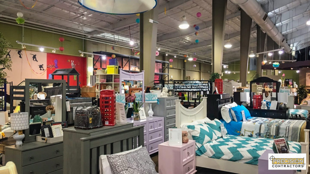 Project Furniture Row Showroom Renovation Precision