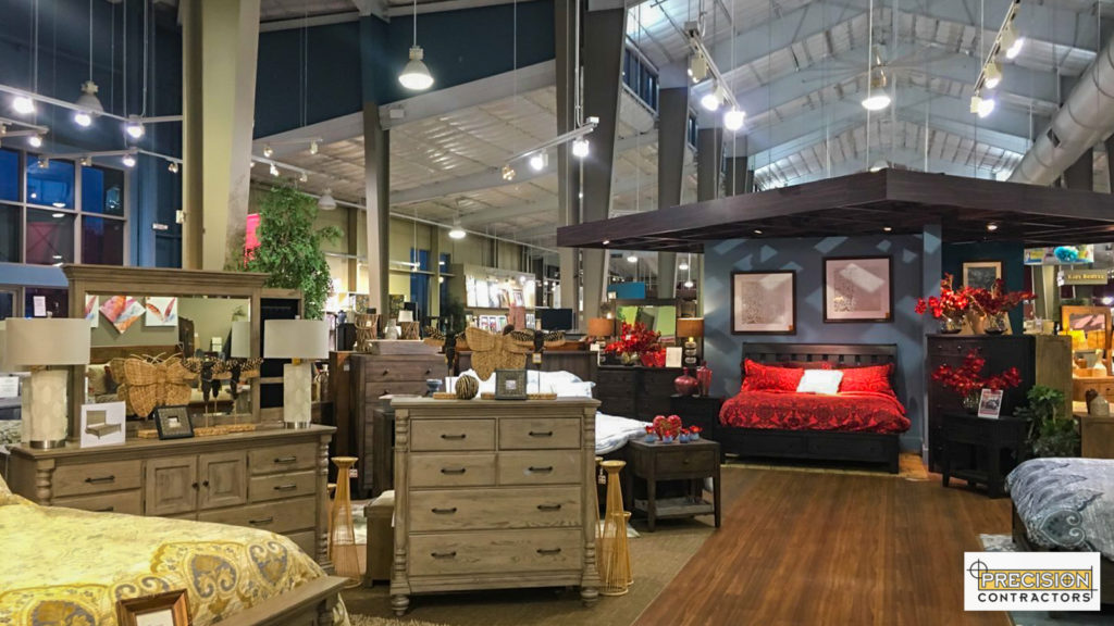 Project Furniture Row Showroom Renovation Precision Contractors